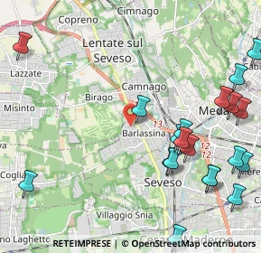 Mappa Via Alessandro Manzoni, 20825 Barlassina MB, Italia (2.7425)