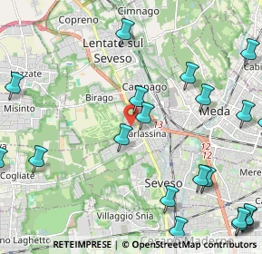 Mappa Via Alessandro Manzoni, 20825 Barlassina MB, Italia (3.0015)