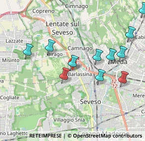 Mappa Via Alessandro Manzoni, 20825 Barlassina MB, Italia (2.30417)