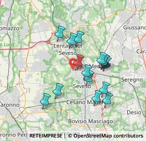 Mappa Via Alessandro Manzoni, 20825 Barlassina MB, Italia (3.12438)