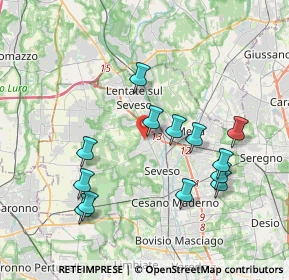 Mappa Via Alessandro Manzoni, 20825 Barlassina MB, Italia (3.80538)