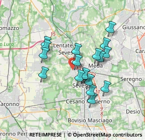 Mappa Via Alessandro Manzoni, 20825 Barlassina MB, Italia (2.94778)