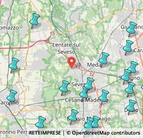 Mappa Via Alessandro Manzoni, 20825 Barlassina MB, Italia (6.139)