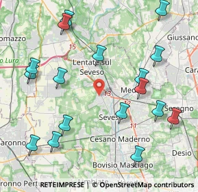 Mappa Via Alessandro Manzoni, 20825 Barlassina MB, Italia (4.92588)
