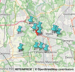 Mappa Via Alessandro Manzoni, 20825 Barlassina MB, Italia (3.09692)