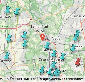 Mappa Via Alessandro Manzoni, 20825 Barlassina MB, Italia (6.0675)