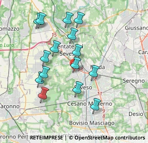 Mappa Via Alessandro Manzoni, 20825 Barlassina MB, Italia (3.562)