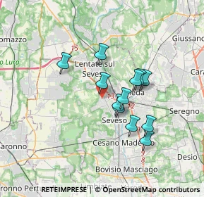 Mappa Via Alessandro Manzoni, 20825 Barlassina MB, Italia (2.72333)