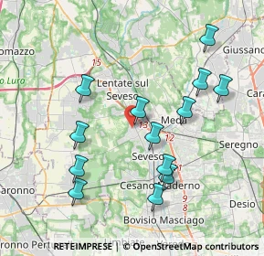 Mappa Via Alessandro Manzoni, 20825 Barlassina MB, Italia (3.89462)