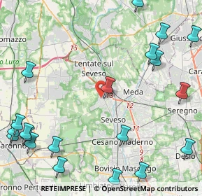 Mappa Via Alessandro Manzoni, 20825 Barlassina MB, Italia (6.2385)