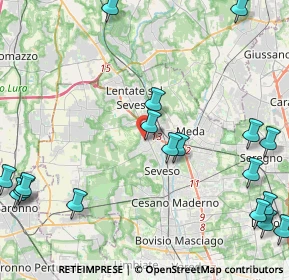 Mappa Via Alessandro Manzoni, 20825 Barlassina MB, Italia (6.2315)
