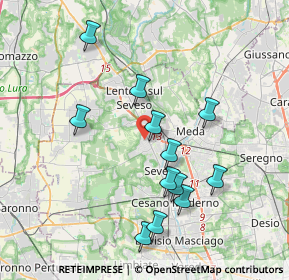 Mappa Via Alessandro Manzoni, 20825 Barlassina MB, Italia (3.7025)