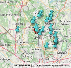 Mappa Via Alessandro Manzoni, 20825 Barlassina MB, Italia (6.347)