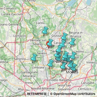 Mappa Via Indipendenza, 20821 Meda MB, Italia (7.23105)