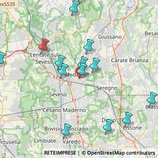 Mappa Via Indipendenza, 20821 Meda MB, Italia (4.78714)