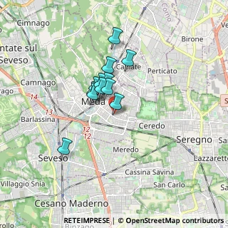 Mappa Via Indipendenza, 20821 Meda MB, Italia (1.17333)