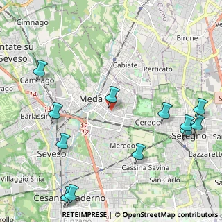 Mappa Via Indipendenza, 20821 Meda MB, Italia (2.77083)