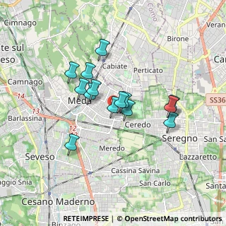 Mappa Via Maria Callas, 20821 Meda MB, Italia (1.34643)