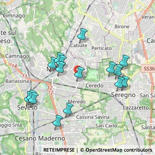 Mappa Via Maria Callas, 20821 Meda MB, Italia (2.07938)