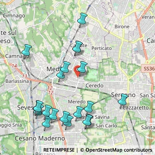 Mappa Via Maria Callas, 20821 Meda MB, Italia (2.4145)