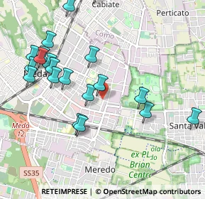 Mappa Corso Alcide De Gasperi, 20821 Meda MB, Italia (1.104)