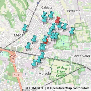 Mappa Via Maria Callas, 20821 Meda MB, Italia (0.8065)