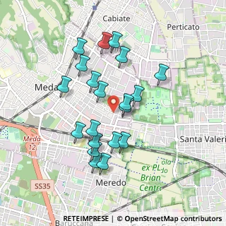 Mappa Via Maria Callas, 20821 Meda MB, Italia (0.8255)