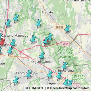 Mappa Via Brughiroli, 21050 Gorla Maggiore VA, Italia (6.2045)