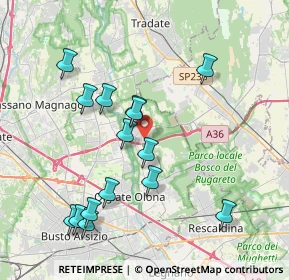 Mappa Via Brughiroli, 21050 Gorla Maggiore VA, Italia (3.96667)