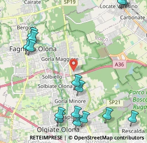 Mappa Via Brughiroli, 21050 Gorla Maggiore VA, Italia (2.86067)