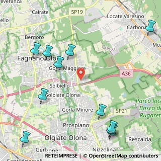Mappa Via Brughiroli, 21050 Gorla Maggiore VA, Italia (2.86727)