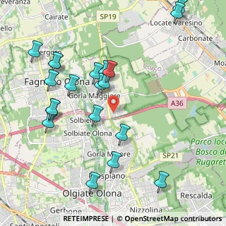 Mappa Via Brughiroli, 21050 Gorla Maggiore VA, Italia (2.295)