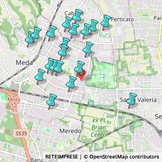 Mappa Via Albert Einstein, 20821 Meda MB, Italia (1.062)