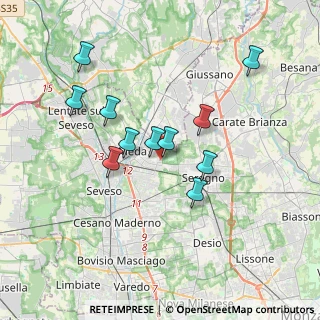 Mappa Via Albert Einstein, 20821 Meda MB, Italia (3.20364)