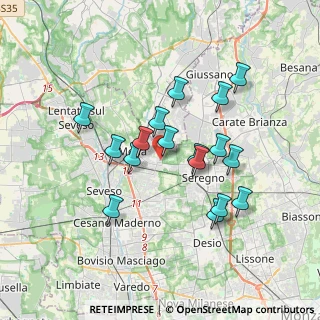 Mappa Via Albert Einstein, 20821 Meda MB, Italia (3.13)