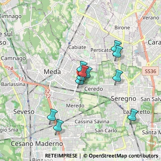 Mappa Via Albert Einstein, 20821 Meda MB, Italia (1.53727)