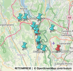 Mappa Via del Pozzo, 28050 Pombia NO, Italia (5.87231)