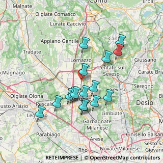Mappa Via Matteotti, 22070 Rovello Porro CO, Italia (6.44625)