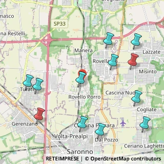 Mappa Via Matteotti, 22070 Rovello Porro CO, Italia (2.61833)