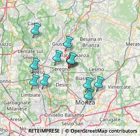 Mappa Via Molise, 20831 Seregno MB, Italia (6.06)