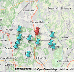 Mappa Via Molise, 20831 Seregno MB, Italia (3.58455)