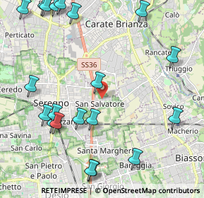 Mappa Via Molise, 20831 Seregno MB, Italia (2.783)