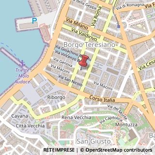 Mappa Piazza del Ponterosso, 5, 34121 Trieste, Trieste (Friuli-Venezia Giulia)