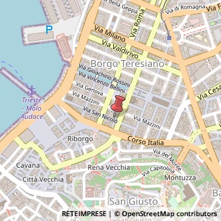 Mappa Via San Nicolò, 22, 34121 Trieste, Trieste (Friuli-Venezia Giulia)