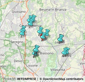 Mappa Via Alcide De Gasperi, 20845 Sovico MB, Italia (3.08188)