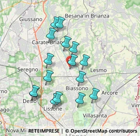 Mappa Via Alcide De Gasperi, 20845 Sovico MB, Italia (3.4175)