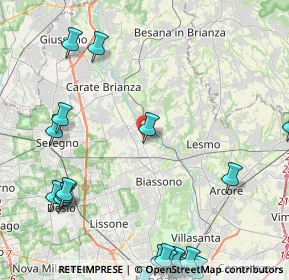 Mappa Via Alcide De Gasperi, 20845 Sovico MB, Italia (6.37)