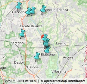 Mappa Via Alcide De Gasperi, 20845 Sovico MB, Italia (3.33)