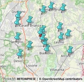 Mappa Via Alcide De Gasperi, 20845 Sovico MB, Italia (3.77667)