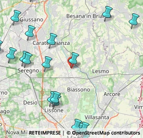 Mappa Via Alcide De Gasperi, 20845 Sovico MB, Italia (6.116)
